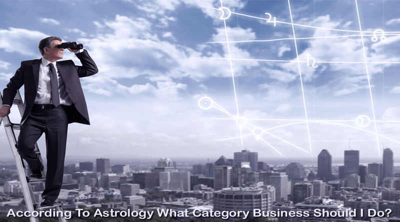 According To Astrology What Category Business Should I Do?